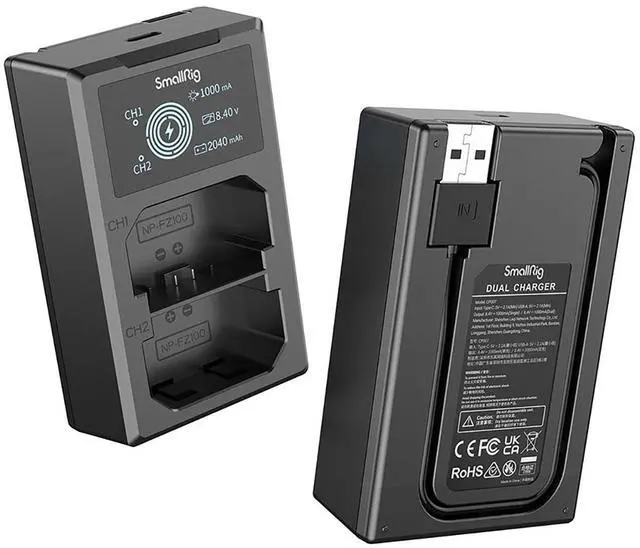 Alt view image 5 of 7 - SmallRig SmallRig Camera Battery and Charger Kit for Sony NP-FZ100 3824B