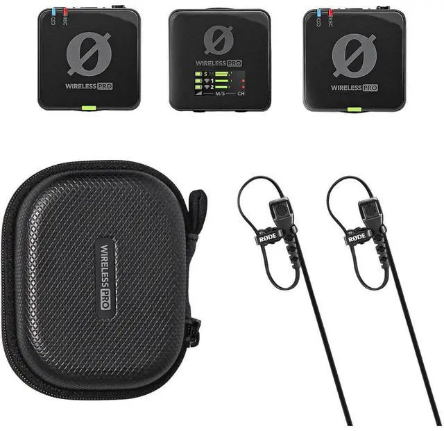 Alt view image 10 of 16 - RODE Wireless PRO Compact Wireless Microphone System with Timecode, 32-bit Float On-board Recording, 2 Lavalier Microphones and Smart Charge Case for Filmmaking and Content Creation