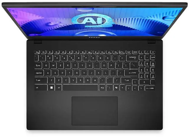 Alt view image 13 of 14 - MSI Modern 15 H AI C1M Modern 15 H AI C1MG-060US 15.6" Notebook - Full HD - Intel Core Ultra 9 185H - 64 GB - 1 TB SSD - Core Black - Intel Chip - 1920 x 1080 - Windows 11 Pro - Intel Arc Graphic