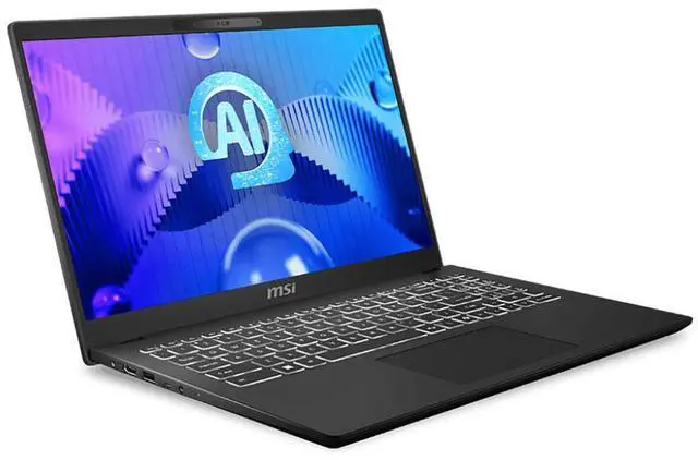 Alt view image 10 of 13 - MSI Modern 15 H AI C1M Modern 15 H AI C1MG-056US 15.6" Notebook - Full HD - Intel Core Ultra 7 155H - 32 GB - 1 TB SSD - Core Black - Intel Chip - 1920 x 1080 - Windows 11 Pro - Intel Arc Graphic