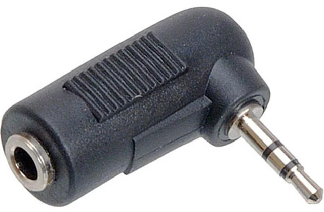 Alt view image 2 of 2 - Hosa Technology 2x GPM-467 Analog Audio Right Angle Adaptor, 3.5mm Female TRS to 2.5mm Male TRS