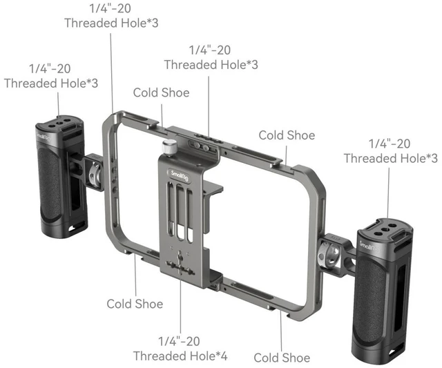 Alt view image 5 of 6 - SmallRig All-In-One Video Kit Basic for Smartphone Vlogging Live Streaming