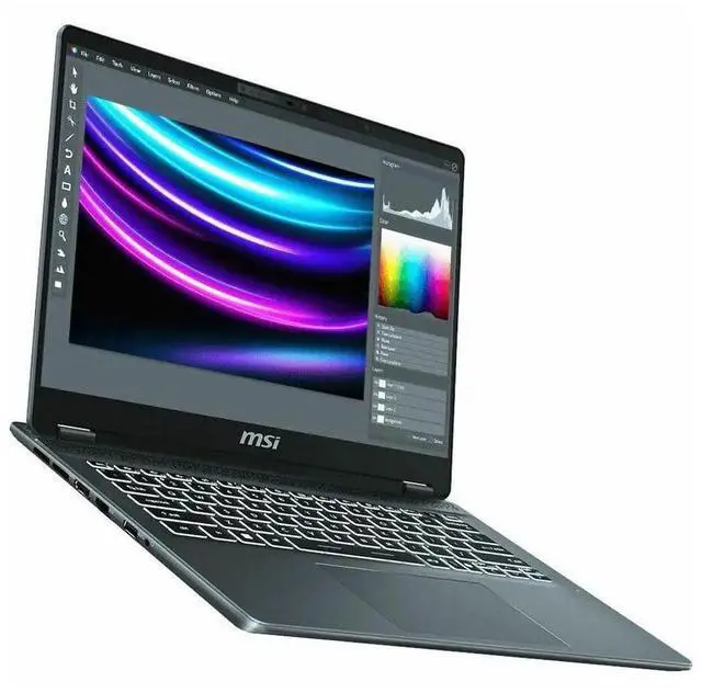 Alt view image 11 of 15 - MSI Prestige 14 AI Evo C1M Prestige 14 AI Evo C1MG-048US 14" Notebook - Intel Core Ultra 9 - Intel Evo Platform - 32 GB - 1 TB SSD - Stellar Gray - Intel Chip - Windows 11 Pro - Intel Arc Graphic