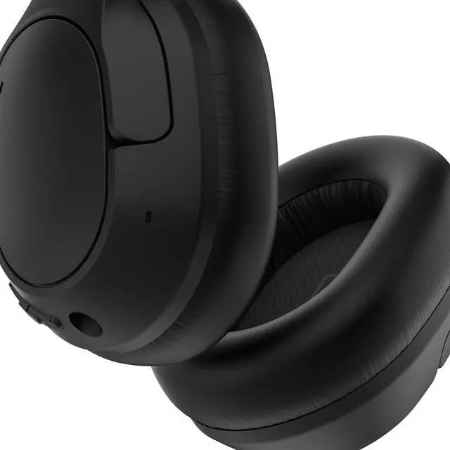 Alt view image 7 of 7 - Belkin SoundForm Isolate Wireless Active Noise Cancelling Closed-Back Over-Ear Headphones, Black