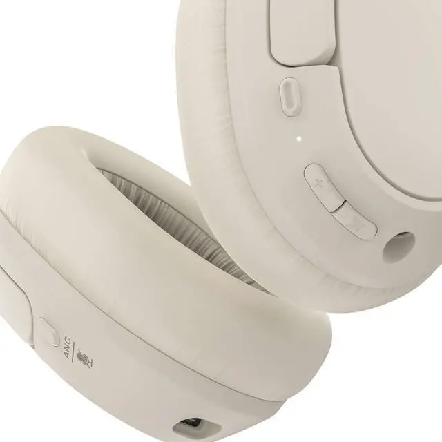 Alt view image 7 of 7 - Belkin SoundForm Isolate Wireless Active Noise Cancelling Closed-Back Over-Ear Headphones, Sand