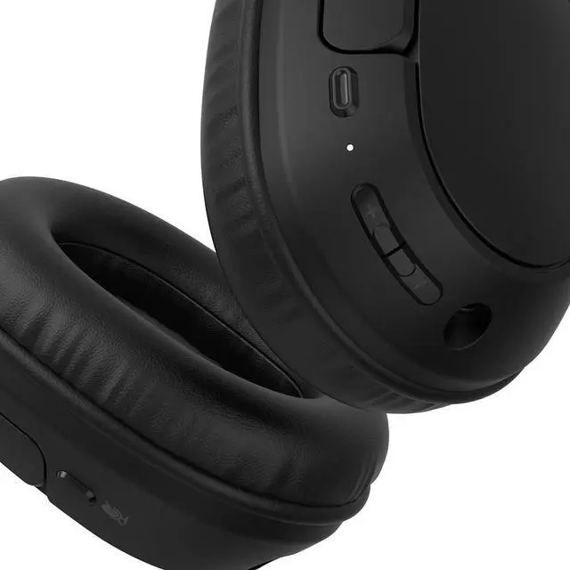 Alt view image 12 of 13 - Belkin SoundForm Surround Wireless Over-Ear Headphones - Black
