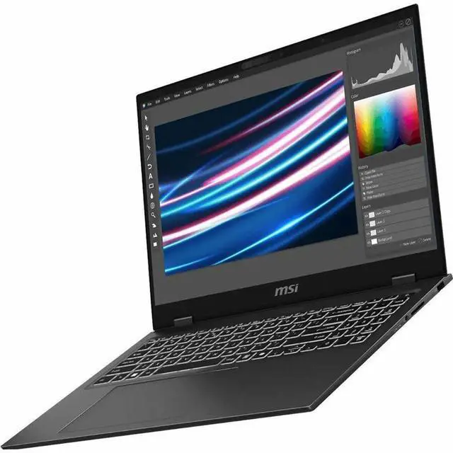 Alt view image 16 of 16 - MSI Prestige 16 AI Evo B1MG Prestige 16 AI Evo B1MG-049US 16" Notebook - QHD+ - Intel Core Ultra 7 155H - Intel Evo Platform - 32 GB - 1 TB SSD - Stellar Gray - Intel Chip - 2560 x 1600 - Windows