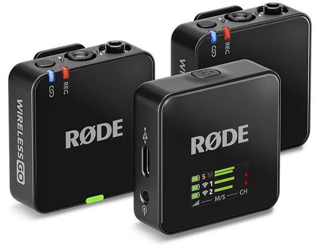 Alt view image 14 of 14 - RODE Microphone Wireless GO (Gen 3) 2-Person Compact Digital Wireless Microphone System/Recorder (2.4 GHz, Black)