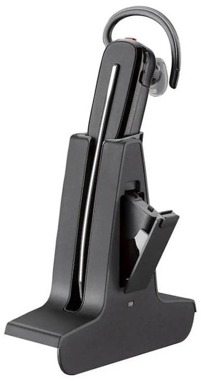 Alt view image 6 of 9 - Poly SAVI 8200 UC 8245 Headset - Mono, Stereo - USB Type A - Wireless - DECT - 449.5 ft - 32 Ohm - 20 Hz - 20 kHz - Over-the-ear - Monaural - In-ear - Noise Cancelling Microphone - Black