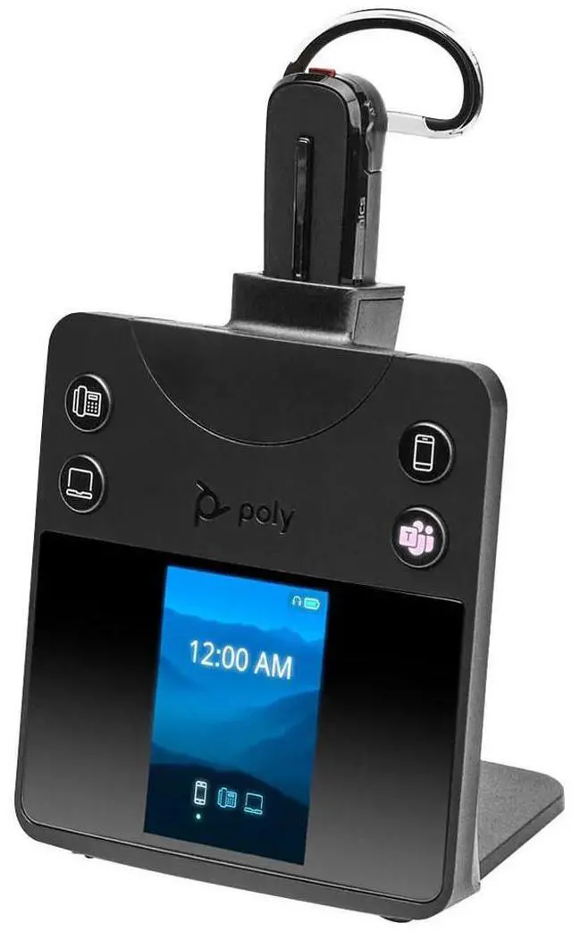 Alt view image 7 of 8 - Poly Savi 8445 Office Microsoft Teams Certified DECT 1920-1930 MHz Convertible Headset Model 8L7F1AA#ABA