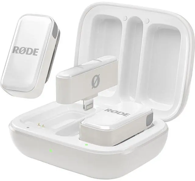 Alt view image 8 of 14 - RODE Microphone Wireless Micro 2-Person Ultracompact Wireless Microphone System with Lightning Connector (2.4 GHz, White)