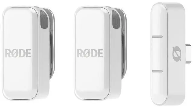 Alt view image 8 of 13 - RODE Wireless Micro 2-Person Ultracompact Wireless Microphone System with USB-C Connector (2.4 GHz, White)