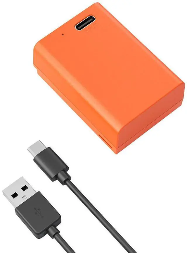 Alt view image 2 of 7 - SmallRig EN-EL25 9.5Wh 7.6V 1250mAh USB-C Rechargeable Camera Battery, Orange