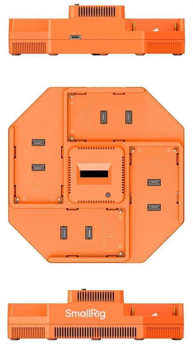 Alt view image 3 of 6 - SmallRig NP-F 4-Channel Camera Battery Charger