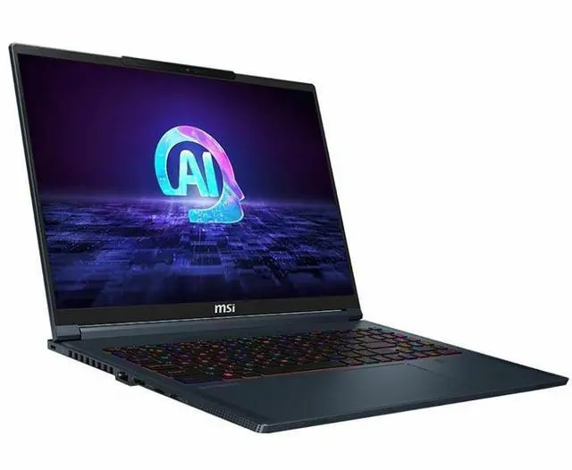 Alt view image 8 of 11 - MSI Stealth 16 AI, 16" QHD+ 240Hz Display, Ultra Thin and Light Gaming Laptop, Star Blue, Intel® Core Ultra7-155H, RTX 4060, 32GB DDR5, 1TB NVMe SSD, Win 11 Pro - Gaming Laptop