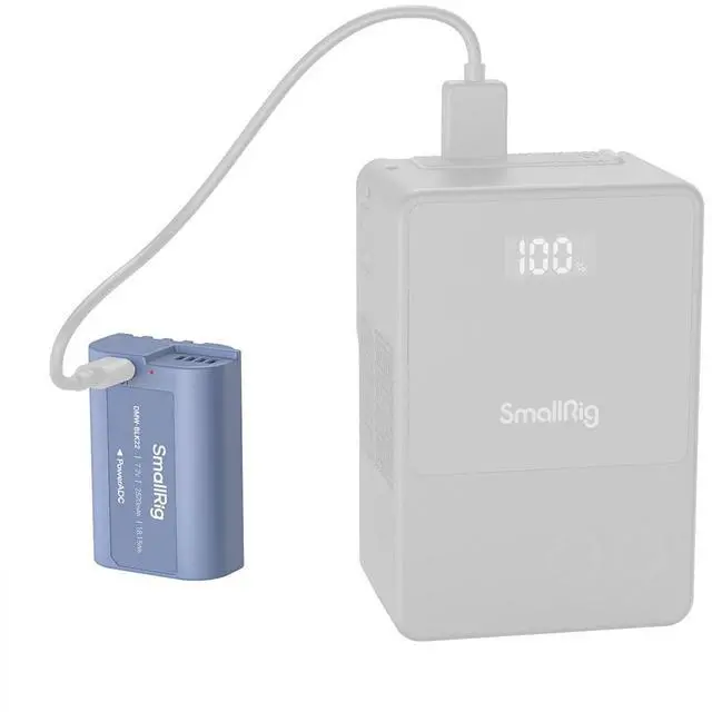 Alt view image 6 of 7 - SmallRig DMW-BLK22 18.15Wh 7.2V 2520mAh USB-C Rechargeable Camera Battery, Blue