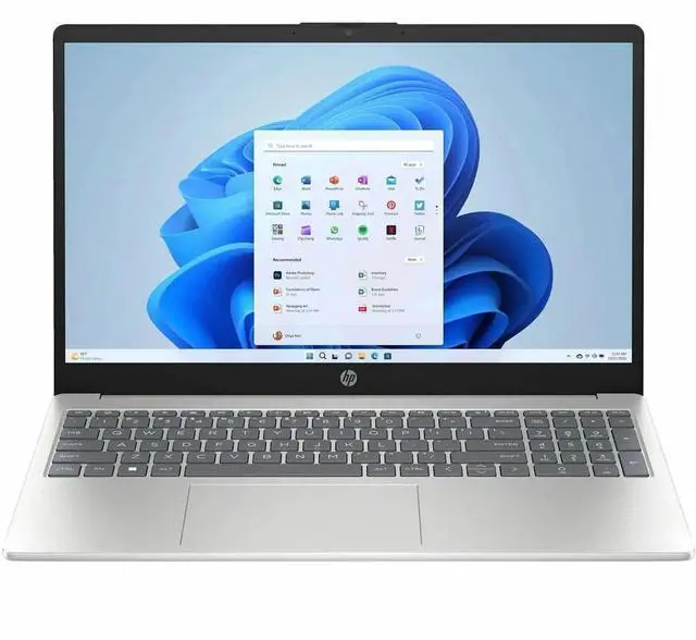 Alt view image 2 of 8 - HP 15-fd0322nr 15.6" Notebook - Intel N-Series N200 Quad-core (4 Core) - 4GB RAM - 128GB Flash Memory - Natural Silver - Windows 11 Home - Intel UHD Graphics -  Webcam - IEEE 802.11ax   A0MJ6UA#ABA