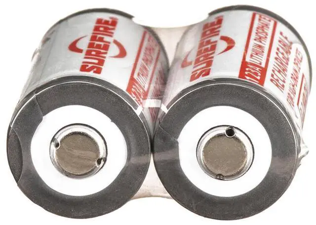 Alt view image 8 of 10 - Surefire 123A 450mAh 3.2V Rechargeable Batteries with Charger SFLFP123-KIT