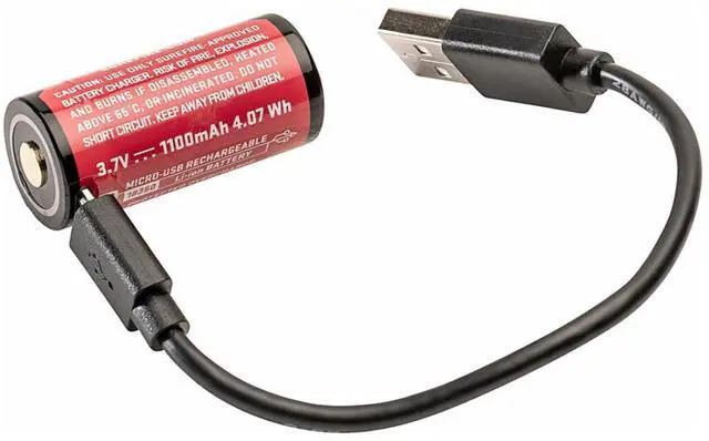 Alt view image 8 of 8 - SureFire SF18350 3.7V 1100mAh Micro USB Lithium-Ion Rechargeable Battery
