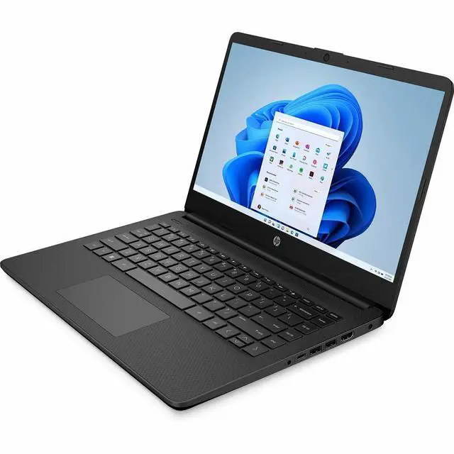 Alt view image 2 of 8 - HP 14-dq3130nr 14" HD Laptop, Intel Celeron N4500 1.1GHz, 4GB RAM, 64GB eMMC, Windows 11 Home S Mode, Pale Rose Gold/Natural Silver