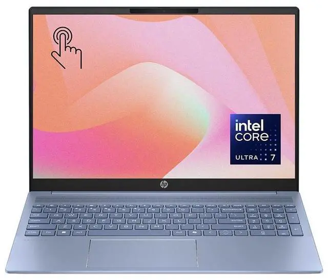 Alt view image 2 of 2 - HP 16" WUXGA OLED Touchscreen Laptop, Intel Core Ultra 7 255U 2.0GHz, 16GB RAM, 1TB SSD, Windows 11 Home, Sky Blue Aluminum