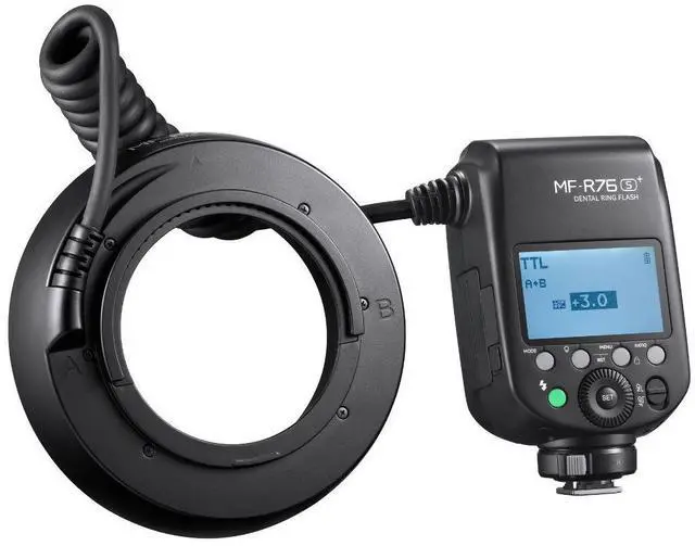 Alt view image 7 of 7 - Flashpoint MF-R76S+ TTL Macro Dental Ring Flash for Sony Camera
