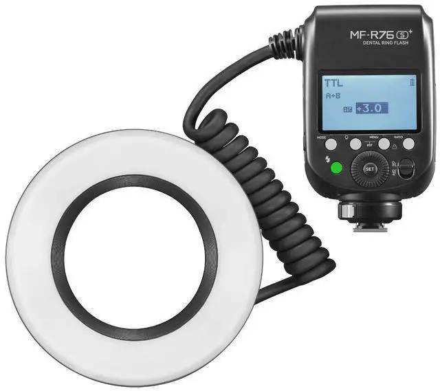 Alt view image 6 of 7 - Flashpoint MF-R76S+ TTL Macro Dental Ring Flash for Sony Camera