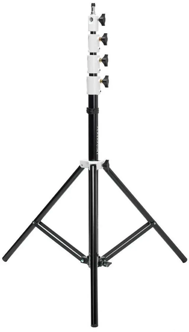 Alt view image 7 of 7 - Flashpoint Pro Air-Cushioned Heavy-Duty Light Stand (White, 9.5') #FP-S-9-WH-V2