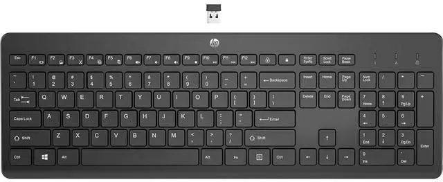 Alt view image 17 of 17 - HP 230 Wireless Keyboard - 2.4GHz Bluetooth with Number Pad Keyboard - 3L1E7AA