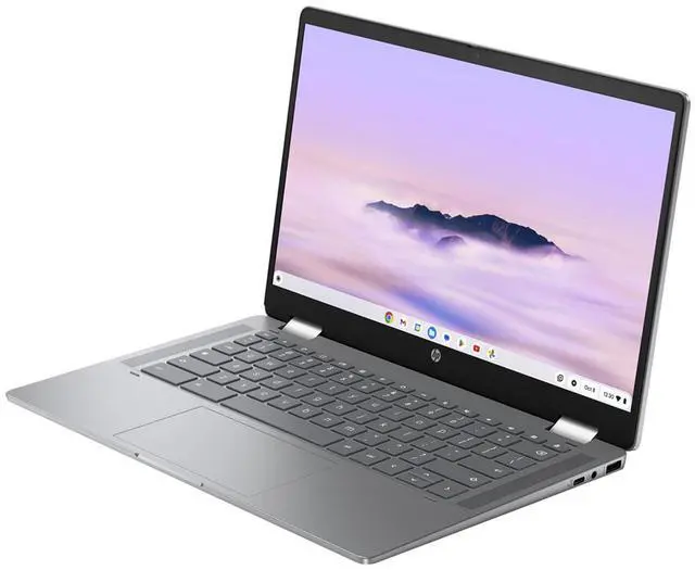 Alt view image 16 of 20 - HP Chromebook x360 14b-cd0010nr  14" FHD Intel Core i3-N305 0.8 GHz up to 3.8 GHz 8GB RAM 128GB UFS Intel UHD Graphics ChromeOS Laptop, Mineral Silver - 9P989UA
