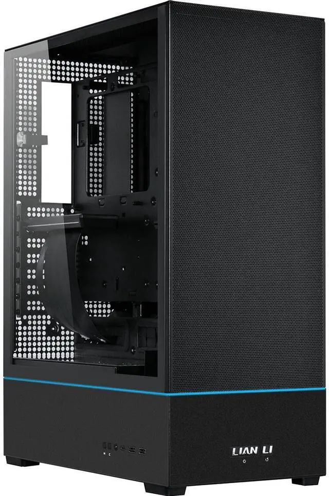 Alt view image 8 of 14 - LIAN LI SUP01 Black Steel / Tempered Glass ATX Mid Tower Computer Case ----SUP01X