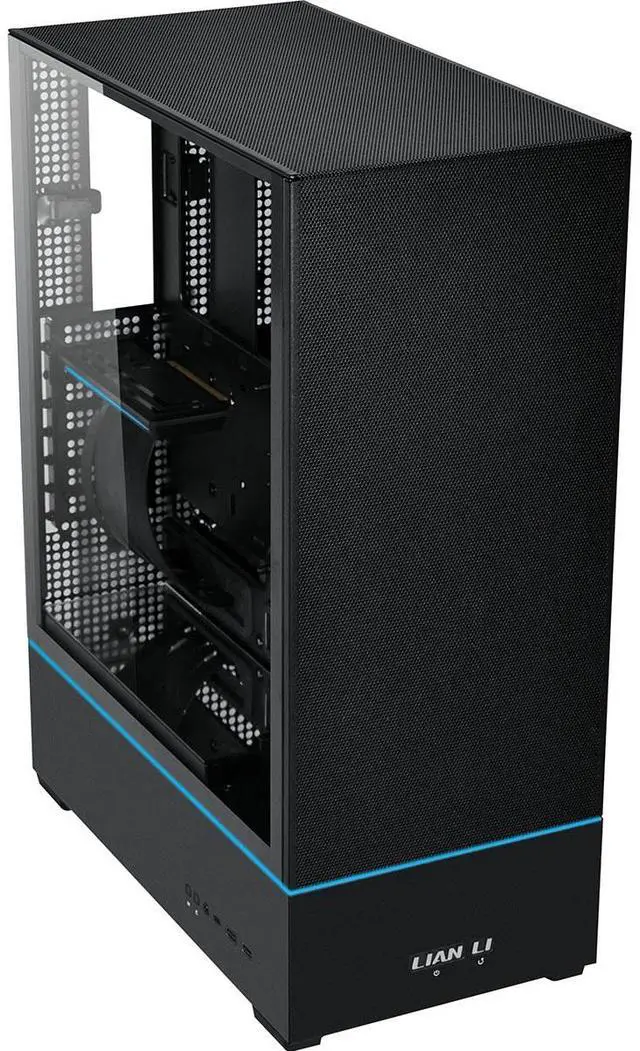 Alt view image 11 of 14 - LIAN LI SUP01 Black Steel / Tempered Glass ATX Mid Tower Computer Case ----SUP01X