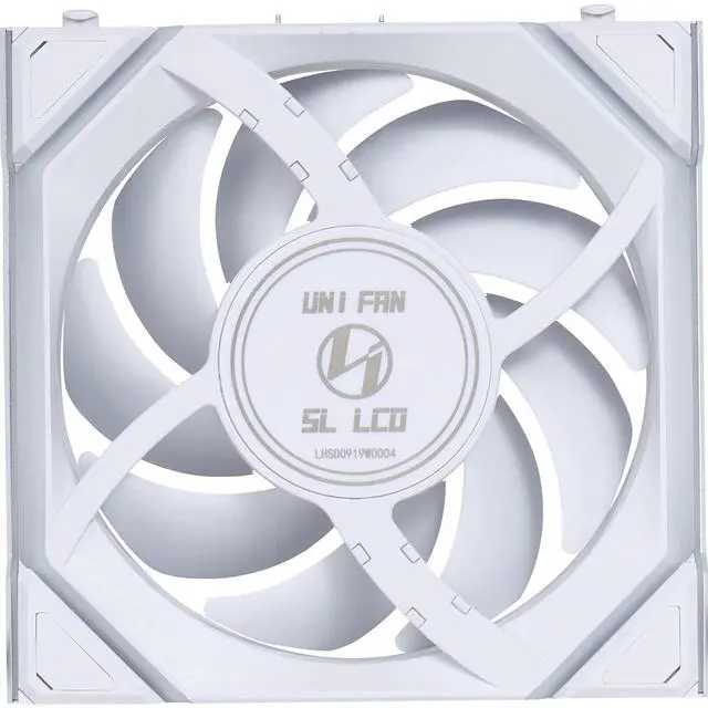 Alt view image 10 of 13 - Lian Li UNI Fan SL LCD Wireless (Reverse Blade) 120mm ARGB Fan - Single Pack - 1.6" LCD - 2.4 GHz Wireless Signal for RGB & Fan Control - Controller NOT Included & Required - White(12RSLLCD1W1W)