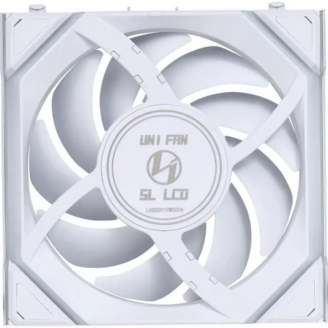Alt view image 10 of 14 - Lian Li UNI Fan SL LCD Wireless (Reverse Blade) 120mm ARGB Fan - Triple Pack - 1.6" LCD Display - 2.4 GHz Wireless Signal for RGB & Fan Control - Controller Included & Required - White(12RSLLCD1W3W)