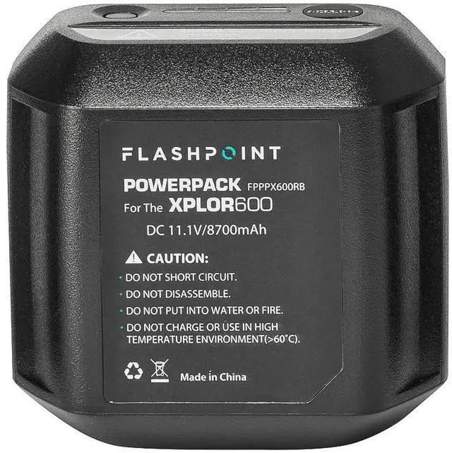 Alt view image 3 of 5 - Flashpoint XPLOR 600 SE (Special Edition) R2 Manual HSS Battery-Powered All-In-One Outdoor Flash with Extra Battery