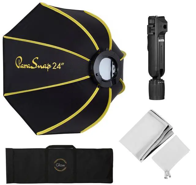 Alt view image 5 of 7 - Glow PS-B24K ParaSnap Octagonal Softbox (24") for Round Head Flashes