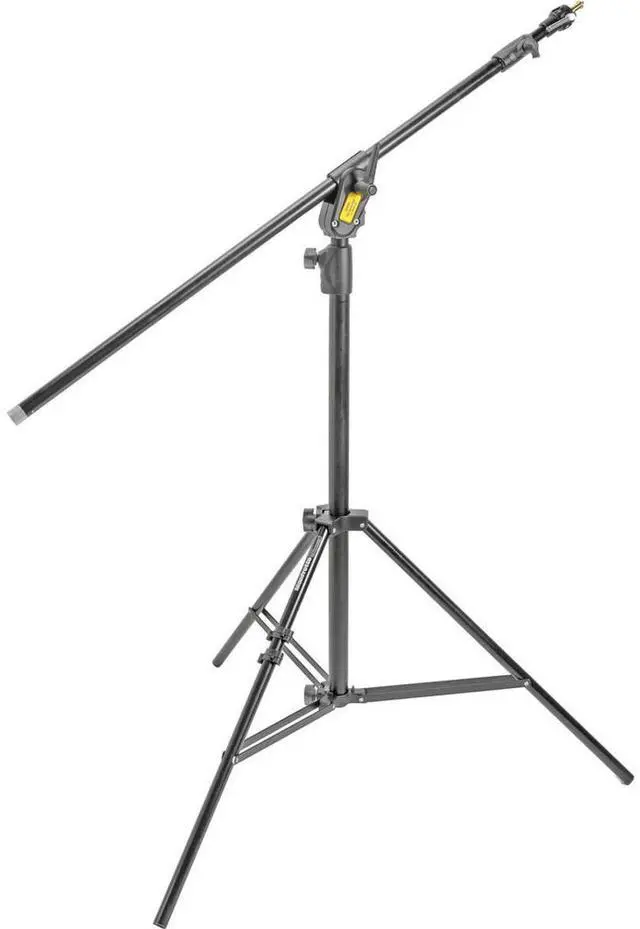 Main image of Manfrotto Boom Stand 420 (Black Anodized), 3-Section Stand Convertible to Double Extension Boom and Stand (#3398B)