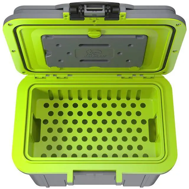 Alt view image 7 of 7 - Pelican Pelican 8QT Personal Cooler (Dark Gray/Green)