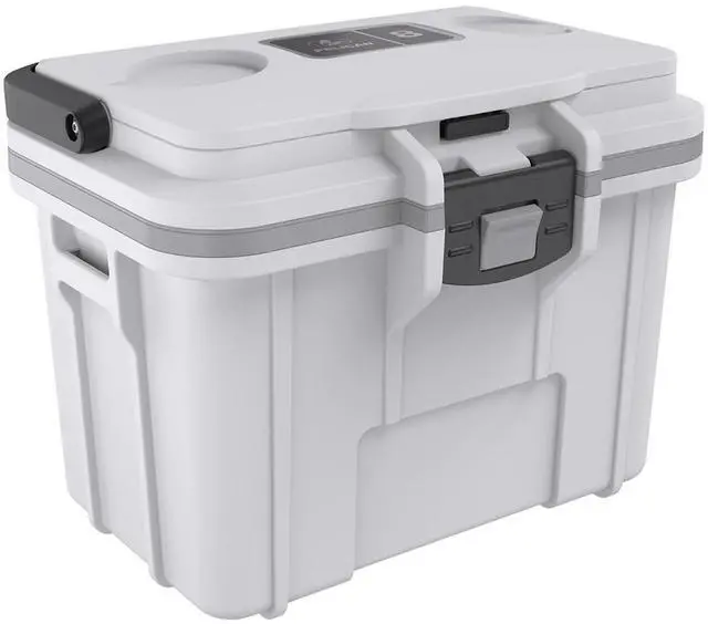 Alt view image 2 of 7 - Pelican Pelican 8QT Personal Cooler (White/Gray)