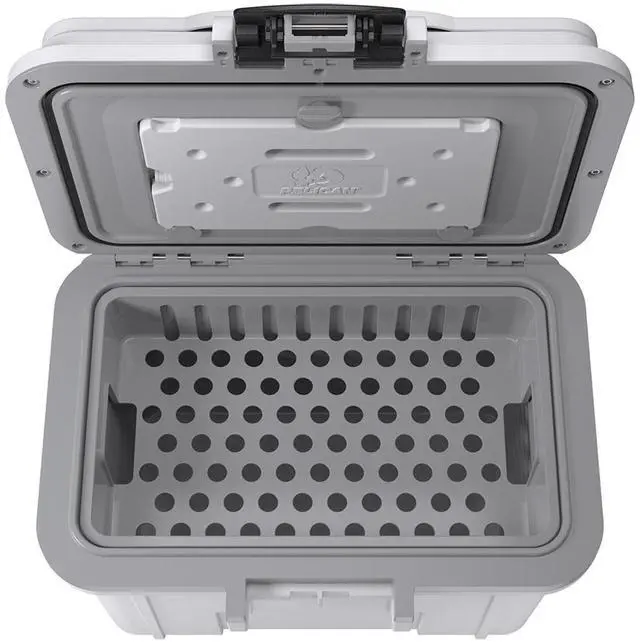 Alt view image 7 of 7 - Pelican Pelican 8QT Personal Cooler (White/Gray)