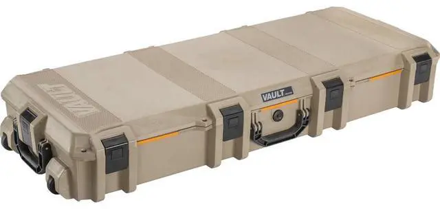 Alt view image 2 of 5 - Pelican Vault V730 Multi-Purpose Hard Case With Foam - Tripod  Equipment  Electronics Gear  Instrument  And More (Tan)