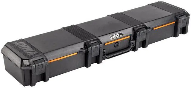 Alt view image 3 of 6 - Pelican AL4824-1604 Single Hinged Lid Trunk with Foam & Casters, 15.8" Bottom Depth with Rifle Case, Foam Insert and Travel Vault Case
