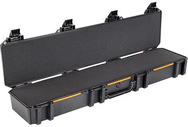 Alt view image 6 of 6 - Pelican AL4824-1604 Single Hinged Lid Trunk with Foam & Casters, 15.8" Bottom Depth with Rifle Case, Foam Insert and Travel Vault Case
