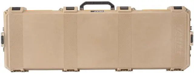 Alt view image 2 of 6 - Pelican V800 Vault Double Wheeled Scoped Rifle Case, Tan, Bundle with 12x12" Splatter Shooting Target Stickers, 10-Pack