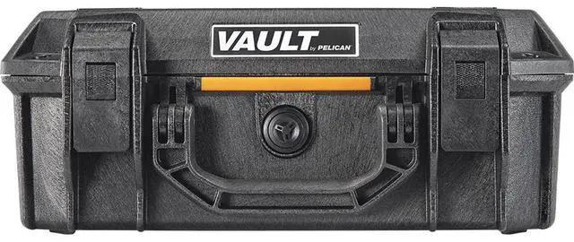Alt view image 6 of 7 - Pelican V200 Vault Medium Handgun Case with Foam, Black