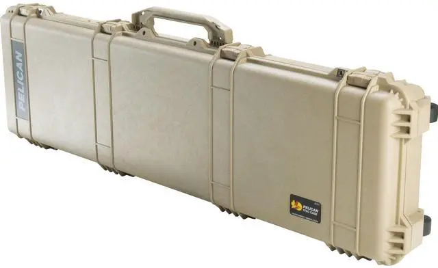 Main image of Pelican 1750 Travel Vault Wheeled Watertight Weapons Case with Foam Insert, Desert Tan