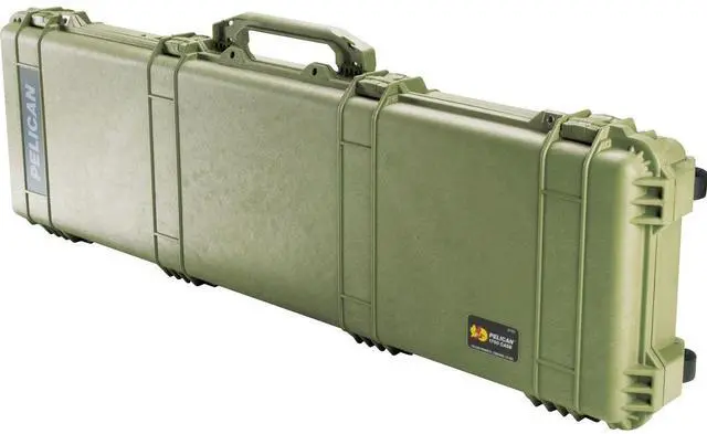 Alt view image 5 of 11 - Pelican 1750 Watertight Protector Gun Case w/ Foam - 50.5in Long Interior, OD Gr