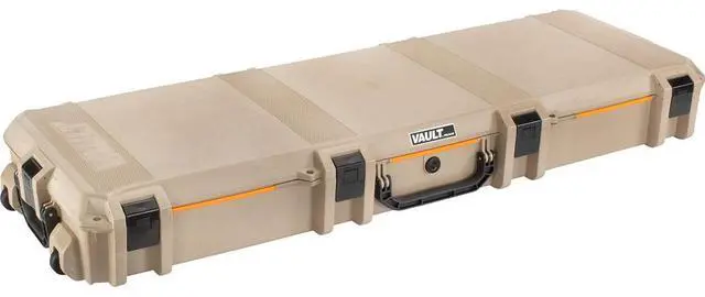 Alt view image 4 of 6 - Pelican V800 Vault Double Wheeled Scoped Rifle Case, Tan, Bundle with 12x12" Splatter Shooting Target Stickers, 10-Pack