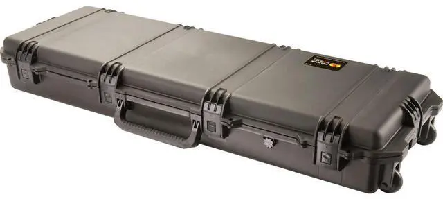 Alt view image 2 of 10 - Pelican Storm Cases iM3200 Dry Box w/Wheels, 44x14x6in Interior, Black, No Foam