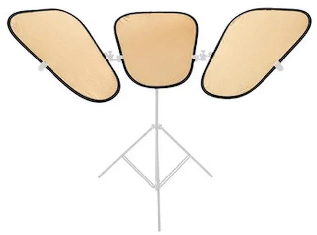 Main image of Manfrotto Triflector MKII Reflector Panels, Gold/White, Set of 3